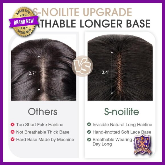 Real Human Hair Topper with Bangs, 12 Inch Length, Lace Silk Base main image 2